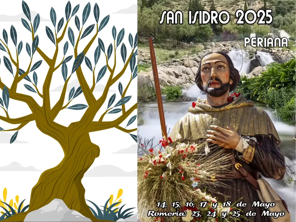 Cartel de la Romería de San Isidro 2025 en Periana